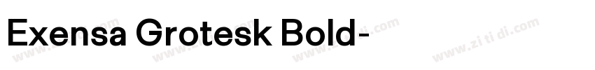 Exensa Grotesk Bold字体转换